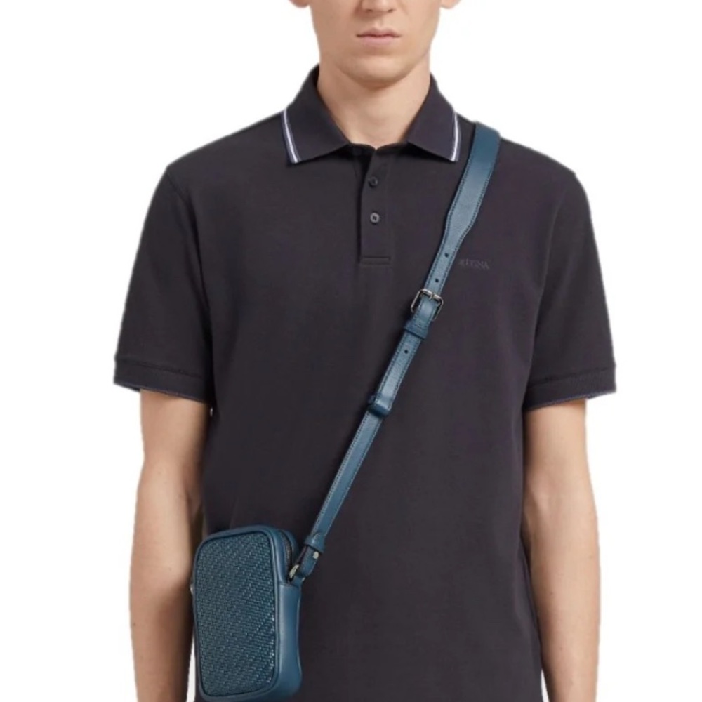 ZZegna Stretch Cotton Piquet Short-sleeve Polo